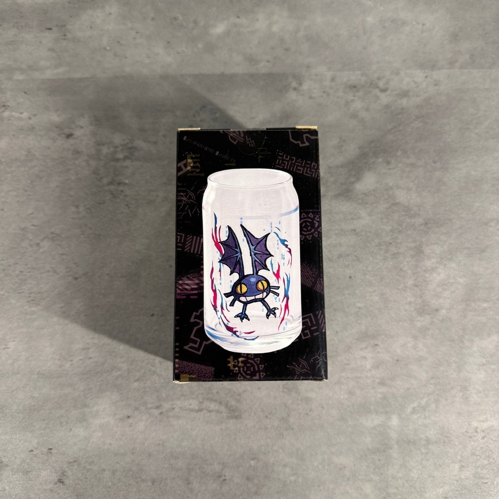 Square Enix Final Fantasy XIV Gimme Cat Energy Drink Glass Unisex OS Clear New